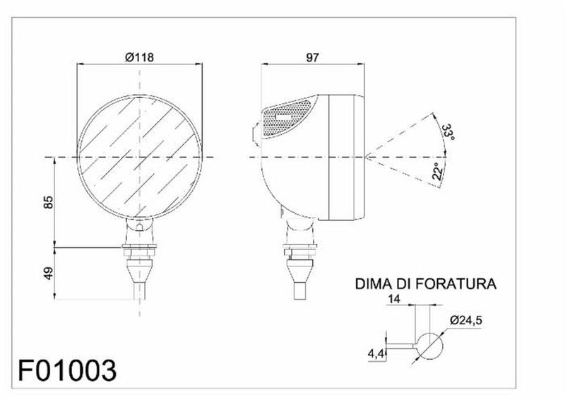 Faro da lavoro alogeno ad ampio raggio 55-70W (8)