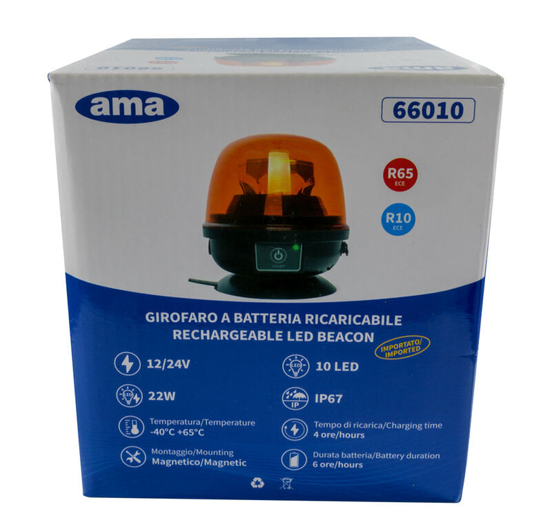 Lampeggiante LED a batteria 12-24V 28W (4)