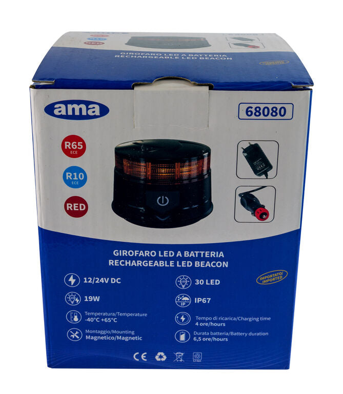 Lampeggiante magnetico LED a batteria 12-24V (5)