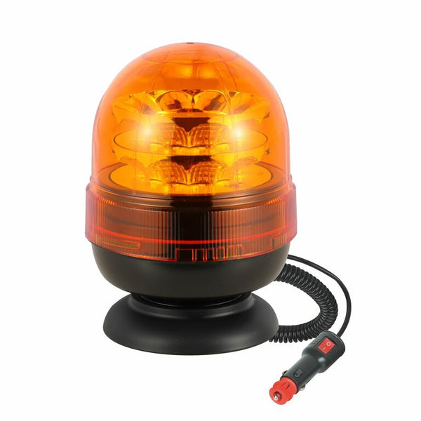 Lampeggiante a LED 12-24V base magnetica con 16 led da 3W - Grandstore
