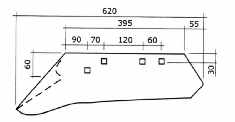 Vomere adattabile Moro 1362-3R-DCA dx (1)